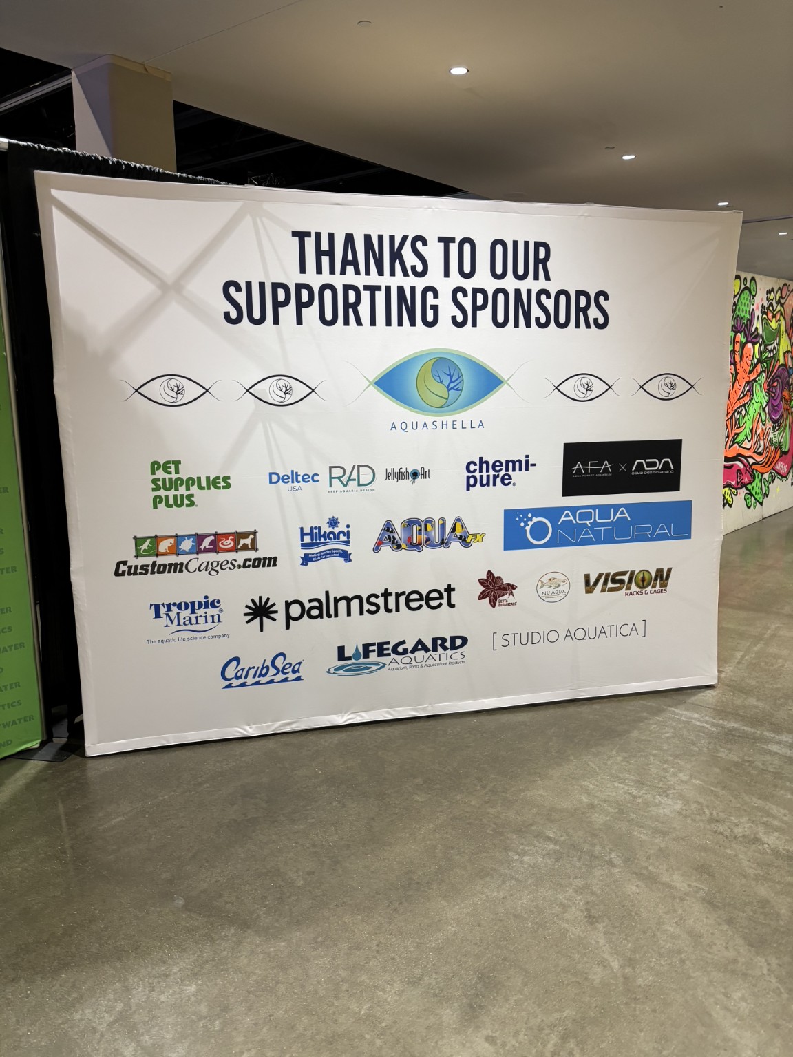 Aquashella Chicago 2026 supporting sponsors display